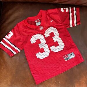 Nike Kids Red and White Jersey